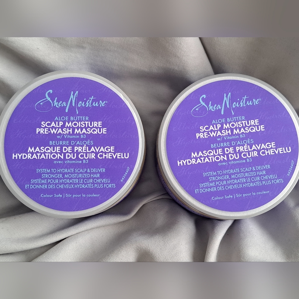 2 Brand New SheaMoisture Scalp Moisture Pre-Wash Masque